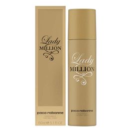 Rabanne LADY MILLION Desodorante Spray Mujer 150ml. Fragancia Floral Frutal para Frescura Duradera y Protección Eficaz. Precio: 27.95000054. SKU: S8304561