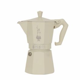 Cafetera Italiana Bialetti MOKA EXCLUSIVE CREAM 6T Crema Aluminio 6 Tazas