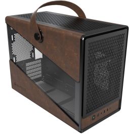 Montech Heritage TG Midi Tower PC Negro Imitación Piel