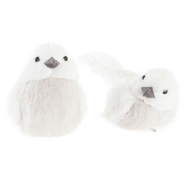Figura Navidad Alpina DKD Home Decor Blanco Marron 6 x 8 x 10 cm (2 Unidades) Precio: 6.59000001. SKU: B1DD92TH3W