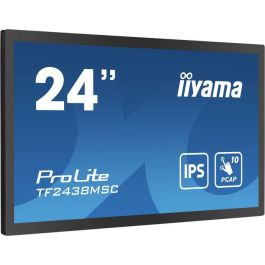 iiyama TF2438MSC-B1 Monitor Táctil PCAP 10Puntos 23.8" Full HD IPS Open Frame Bezel-Free Anti-Huellas IPX1 Metálico