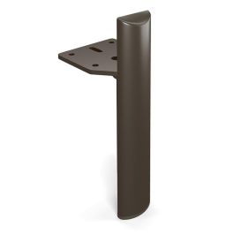Q&Q Pata Metálica Supp de Metal Duradero con Acabado Negro Mate, Ideal para Sofás y Muebles, Altura Ajustable de 150 a 200 mm