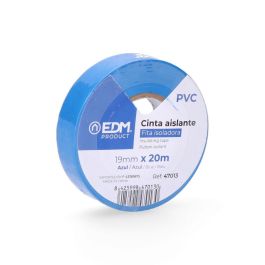 Edm Cinta aislante calidad supra azul 20 m x 19 mm