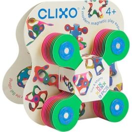Tiny & Mighty CLIXO - GIPSY TOYS - Juego de construcción magnético flexible, duradero e imaginativo - 9 piezas - A partir de 4 años