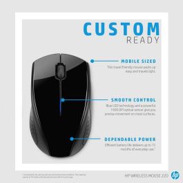 HP 220 Ratón Inalámbrico Ambidextro para PC Portátil con Larga Duración de Batería