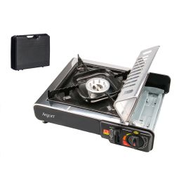 Argon Hornillo Gas Portátil Metal Negro 34x11x28.5 cm con 1 Quemador y Regulador de Llama (Set de 5) Precio: 106.50000009. SKU: B1C52LDLVA