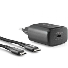 NGS BUD45W-C Cargador de Pared GaN Ultrarrápido 45W con 1xUSB Tipo-C y Cable USB-C a USB-C 1.5m PD3.0