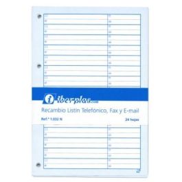Recambio Para Listin Telefonico Iberplas Bloc 24H 4 Taladros Precio: 4.49999968. SKU: B12Y97FZHY