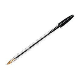 Bic Bolígrafo Cristal Original Tinta Negra Bolsa 5 Unidades Punta Media 1mm Trazo 0.32mm