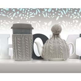 Set de Invierno Cerámica Gris para Té o Café. Disfruta del frío con este original kit calentito y cómodo. Es un regalo perfecto. Precio: 2.50000036. SKU: B1AFMKXWMW