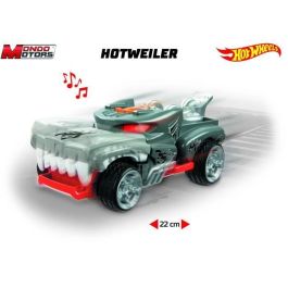 Hot Wheels MON8001011512218 - Vehículo Motorizado Monster Action Hotweiler con Sonidos y Luces - 23 cm