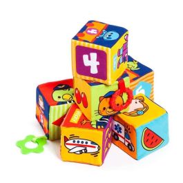 Bolsa cubos aprendizaje de tela 6 piezas Bolsa cubos aprendizaje de tela 6 piezas