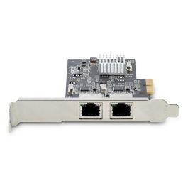 StarTech.com Pr22 gri - Tarjeta de Red PCIe 2.5Gbps Dual Puerto RJ45 Intel I225-V para Servidor/Estación de Trabajo