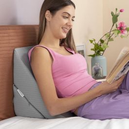 Inde Almohada Triangular Multiposición de Doble Cuña, 15 x 15 x 40 cm