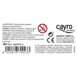 Cayro Piezas de Ajedrez Accesorios en Caja de Plástico 19x10x6 cm