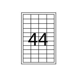 FABRISA 15294 Caja 100 Hojas Etiquetas Adhesivas ILC Blanca 48.5x25.4 mm Formato A4