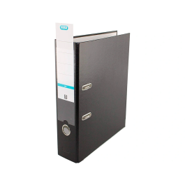 Elba Archivador Palanca A4 Cartón Forrado PP Lomo Ancho Rado Negro