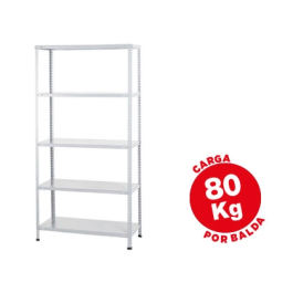 Ar storage Estantería Metálica 180x90x40 cm Blanca 5 Estantes 80 kg por Estante Precio: 117.49999998. SKU: B1GSVVQEJY