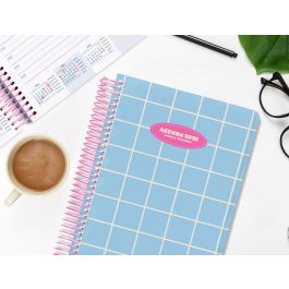 Agenda Espiral Liderpapel Classic A4 2025 Dia Pagina Azul Claro Papel 70 gr