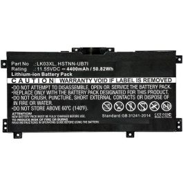 CoreParts Batería Compatible para Portátil HP Envy 17m, Envy 17M-AE0XX Li-ion 50.82Wh 11.55V 4400mAh Negra Precio: 61.8899996. SKU: B1C9CH7823