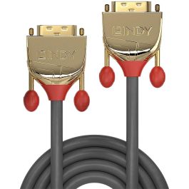 LINDY 36204 DVI-D Dual Link Cable Gold Line 5m Macho Macho Gris