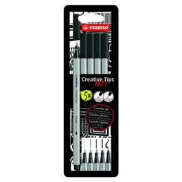 Estuche Rotuladores Creative Tips Arty con 5 Puntas Diferentes En Color Negro Stabilo 89/5-1-20 Precio: 5.808. SKU: B1K9PD7TKS