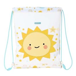 Bolsa Mochila con Cuerdas Safta Solete Amarillo Blanco 26 x 34 x 1 cm Precio: 4.49999968. SKU: S4307016