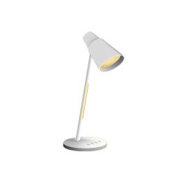 Q-connect Lámpara Escritorio LED 6W 360lm Táctil 3 Niveles Luz Nocturna Cabeza Orientable Blanco Precio: 32.58999964. SKU: B1J9Y96KP8