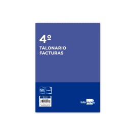 Liderpapel Talonario T217 Facturas Cuarto Original y Copia Sin IVA 144x210 mm