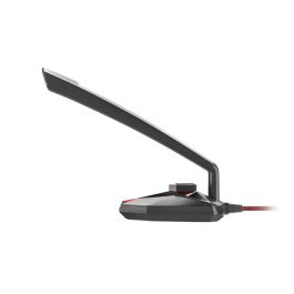 GENESIS Radium 200 Micrófono para PC Negro, Rojo Cardioide USB con Retroiluminación LED