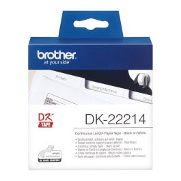 Brother Cinta Continua De Papel Térmico Adhesivo - Blanco - 12 mm x 30,48 m