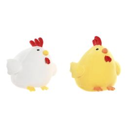 DKD Home Decor Peluche de Pollo Blanco Amarillo Poliéster Spandex 30 x 25 x 25 cm (6 Unidades) Precio: 43.49999973. SKU: B1JQZKLZ8R