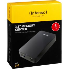 Intenso Memory Center 3.5" 8TB USB 3.0 Negro Disco Duro Externo