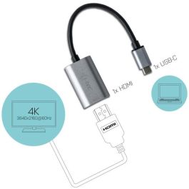 Adaptador USB C a HDMI i-Tec C31METALHDMI60HZ Gris