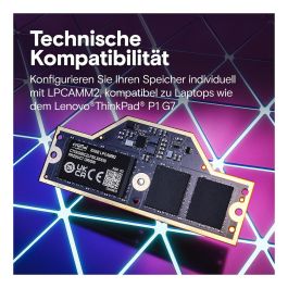 Crucial CT32G75C2LP5X 32GB LPCAMM2 LPDDR5X 7500 MT/s - Memoria RAM para Portátil, 262-pin, 1.05V, Negro