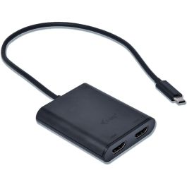 Adaptador DisplayPort a HDMI i-Tec C31DUAL4KHDMI Negro 4K Ultra HD