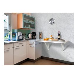 Fepre Abat-plan Escuadra de Acero Plegable Blanca 11 x 20 cm Alta Resistencia Soporta 200kg (2 Unidades)