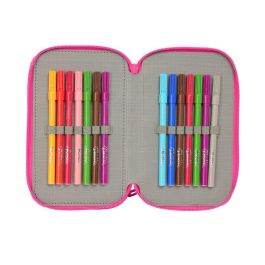 Safta Plumier Escolar Triple Cremallera 37 Piezas Barbie 195x125x55 mm