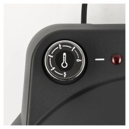 Ferrari Horno de Pizza con Piedra, 28 cm, 420 °C, 1200 W, Negro y Plata - Modelo G10199