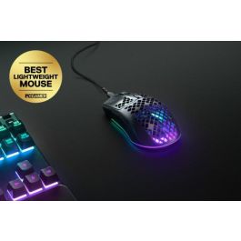 SteelSeries Aerox 3 Ratón Gaming 8500 DPI USB Tipo C Óptico 6 Botones Negro - 62611