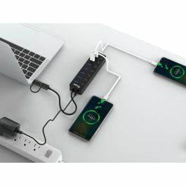 Equip Hub USB 3.2 Gen1 de 7 Puertos con Adaptador de Corriente 128965 - Aleación de Aluminio + ABS Equip Hub USB 3.2 Gen1 de 7 Puertos con Adaptador de Corriente 128965 - Aleación de Aluminio + ABS
