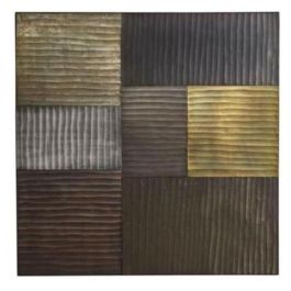 DKD Home Decor Decoración de Pared Estilo Glam Moderno, MDF, Colores Negro y Dorado, Medidas 91 cm de Alto, 91 cm de Ancho y 3 cm de Profundidad Precio: 70.48734. SKU: S3029483