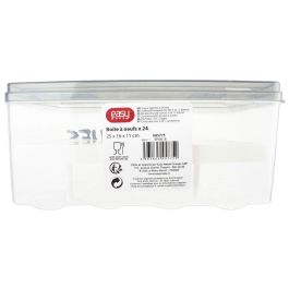 Easy Make Huevera 24 Huevos 2 Pisos con Asa para Nevera y Picnic