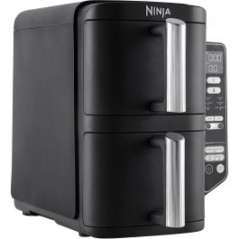 Ninja SL300EU Freidora de Doble Cuba Airfryer 7,6L con 2 cestas para 6 personas, 2470W, Negro