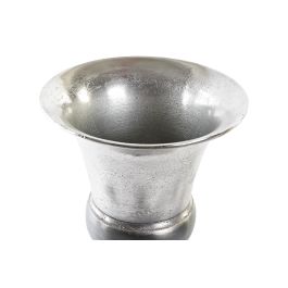 DKD Home Decor Jarrón Moderno Colección Dole Aluminio Dorado Plateado 24x31.5x24 cm (Set de 2 Unidades)