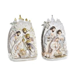 Nacimiento Navidad Tradicional DKD Home Decor Crema Dorado 9 x 25.5 x 18 cm (2 Unidades) Precio: 54.49999962. SKU: B1JGFML8H4