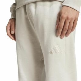 Pantalón Largo Deportivo Adidas All Szn French Terry Regular Tapered Blanco Beige Hombre