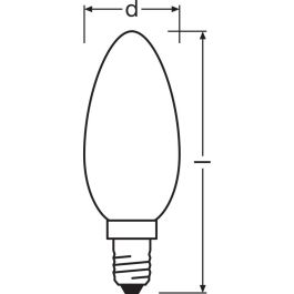 [LVE-4099854067556] Ledvance/Osram Bombilla LED "Classic" E14 4,8W 470Lm 2700K 300º IP20 Regulable - Blanco Muy Cálido