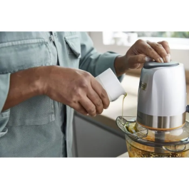 Kenwood Robot multifunción CHP62.400SI - 2 velocidades - 500W - Capacidad 1.2L + accesorios