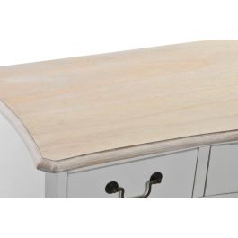 DKD Home Decor Versalles3 Buffet Tradicional Blanco Marron Claro 6 Cajones 2 Puertas 118x45x90 cm